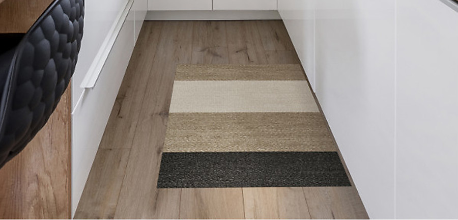 Alfombra de vinilo tejido